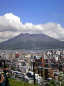 たまに火山灰が降ってくるらしい