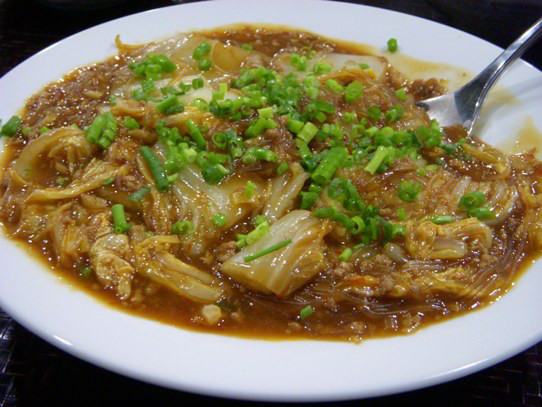 白菜と春雨の麻婆のレシピ