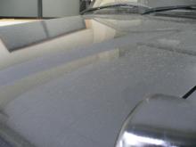 出張洗車　ランクル　ボンネット　作業前