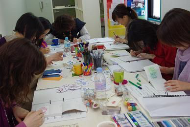 ＜京都発＞カラースクール＆サロンSai-Color CREATEセミナー＆イベント情報-Sai-Colorセルフセラピー講座風景