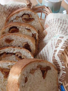 子連れOKパン教室in横浜 ~ボウル一個で簡単パン作り~-イチジクくるみパン