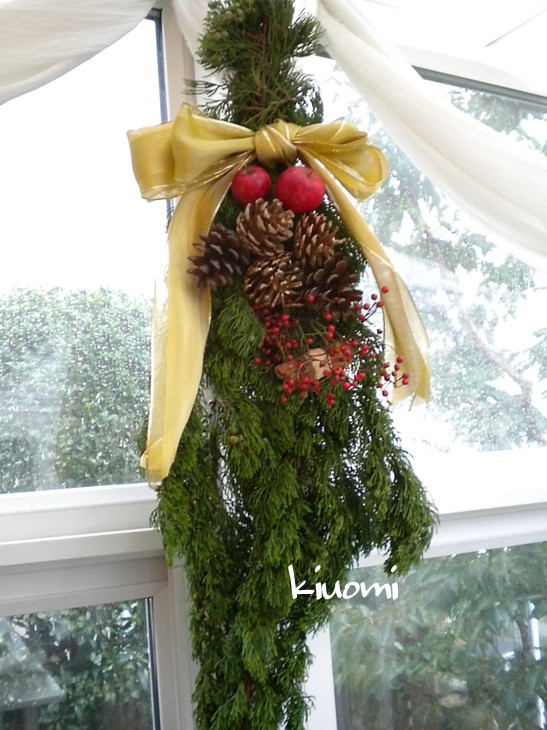 キヨミのガーデニングブログ-キヨミ作クリスマスの飾り