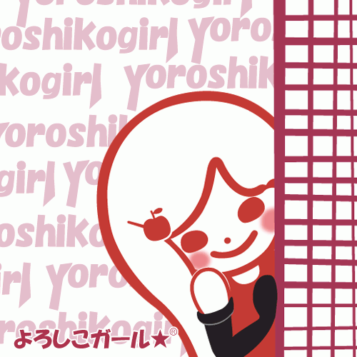 よろしこガール☆／YOROSHIKOGIRL☆（byひよこ）　元気が出る色　赤色あずき色の女の子-よろしこガール☆