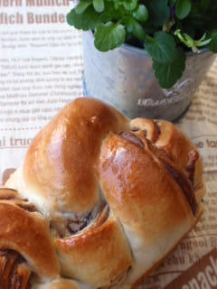 子連れＯＫパン教室ｉｎ横浜　　～ボウル一個で簡単パン作り～-チョコマーブルパン２