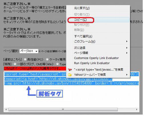 サイトアフィリエイトの方法が洩れるブログ-忍者アクセス解析09
