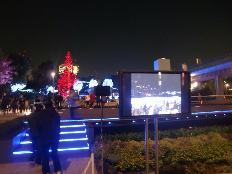 東京・六本木のミッドタウン・クリスマスイルミネーション点灯式Ⅱ拡大バージョン・☆