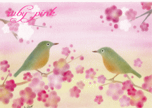 パステルアートと天使のmystic color *ruby-pink*
