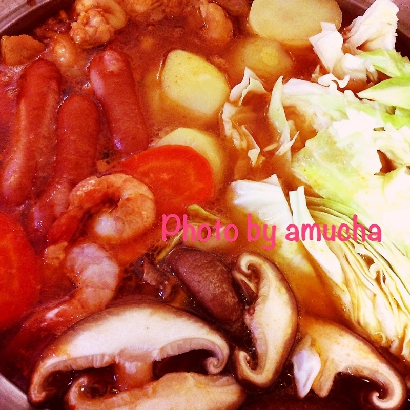 タンドリーチキン鍋(ﾉ´▽｀)ﾉ