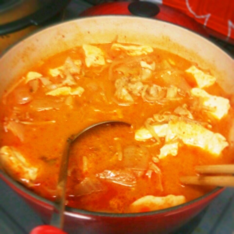 韓国人の料理の先生から教わったキムチチゲ ♪ 