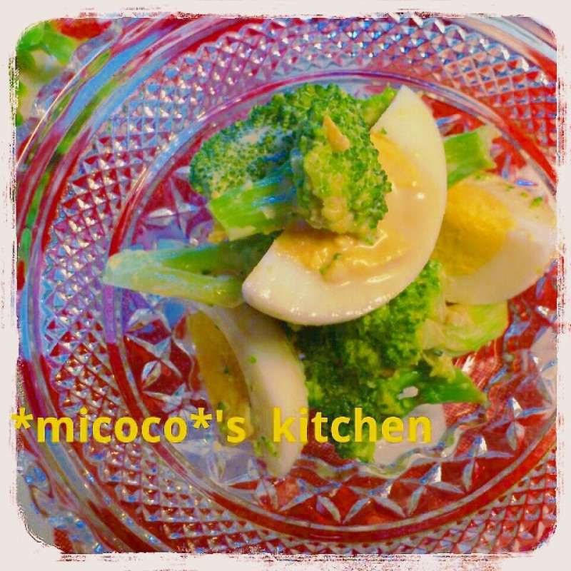 ﾌﾞﾛｯｺﾘｰ&茹で卵の☆ｵｲﾏﾖさらだ