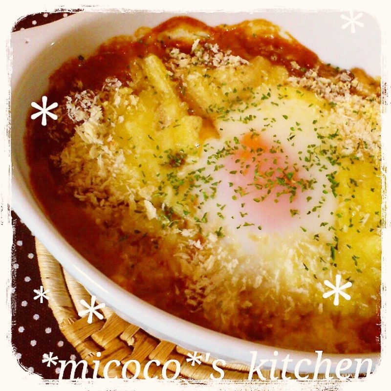 おぼろ月のミートグラタン☆