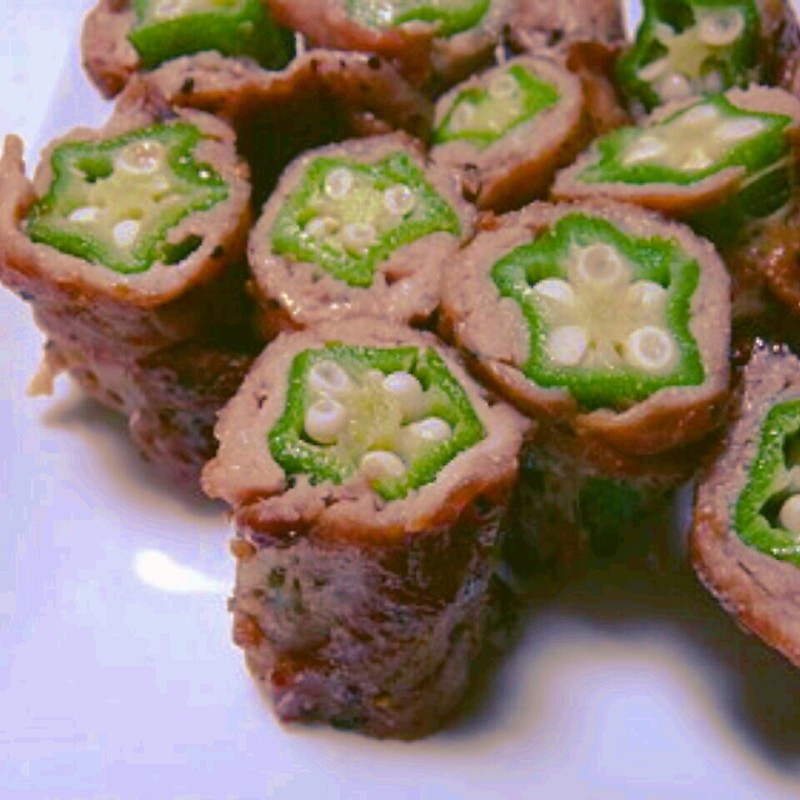オクラの豚肉巻き