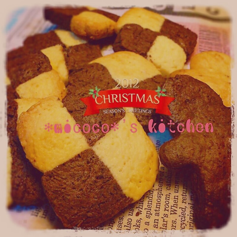 さくさく♡市松模様のクッキー*＊*☆