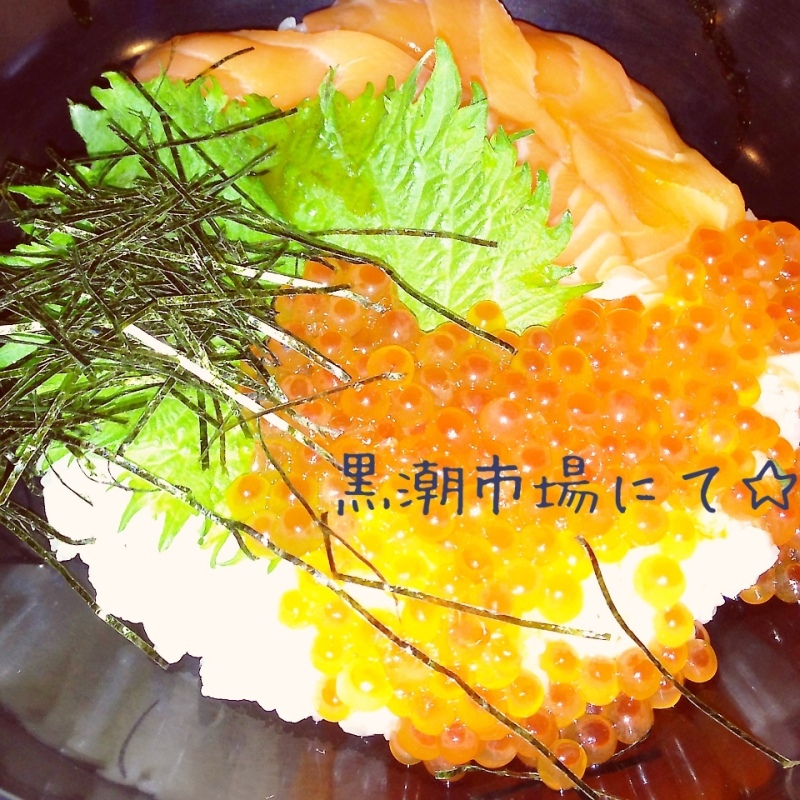 シャケいくら丼