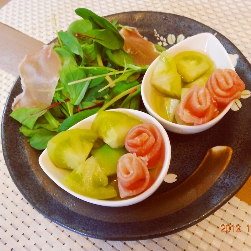 青トマトのピクルス