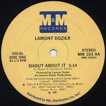 Lamont Dozier - Shout About It