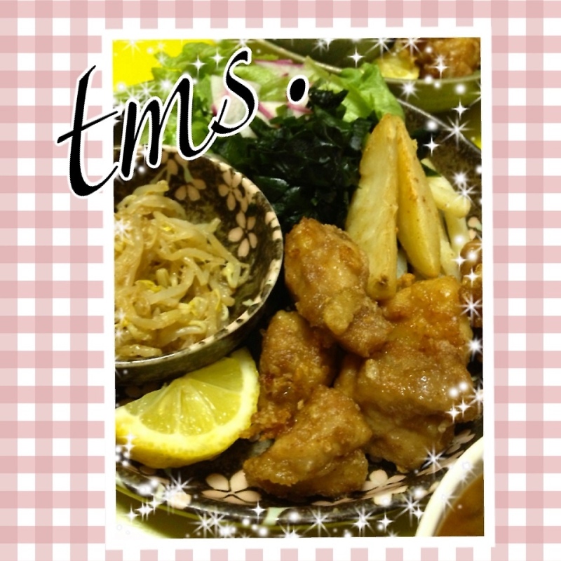 唐揚げ定食♪