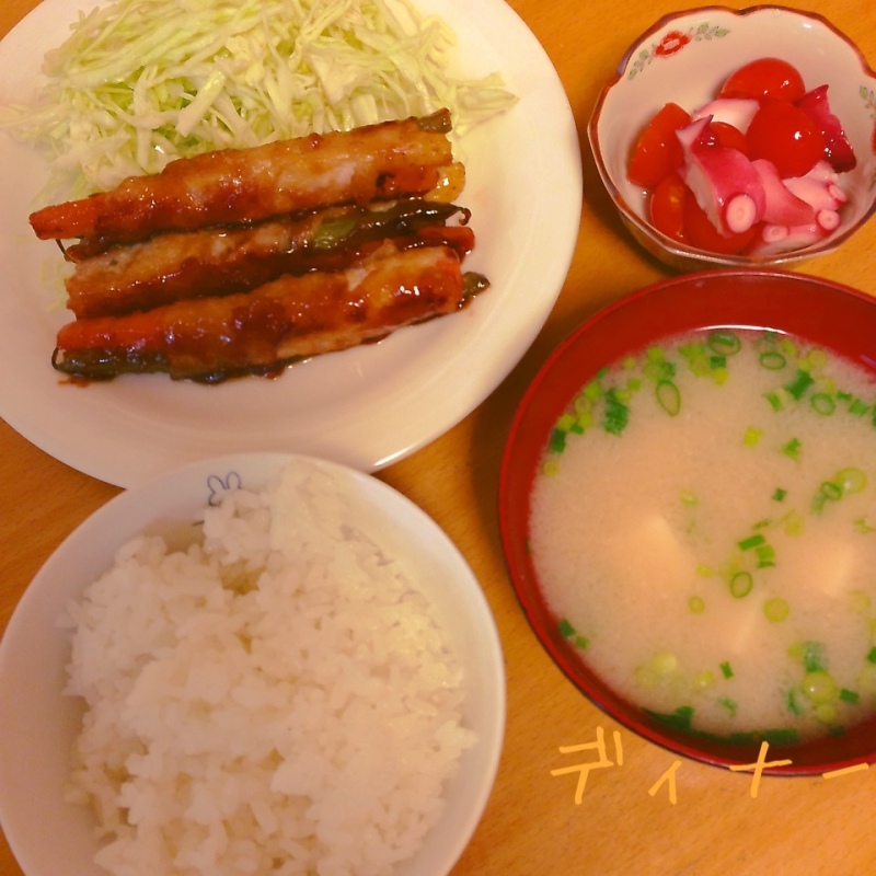 三色肉巻き