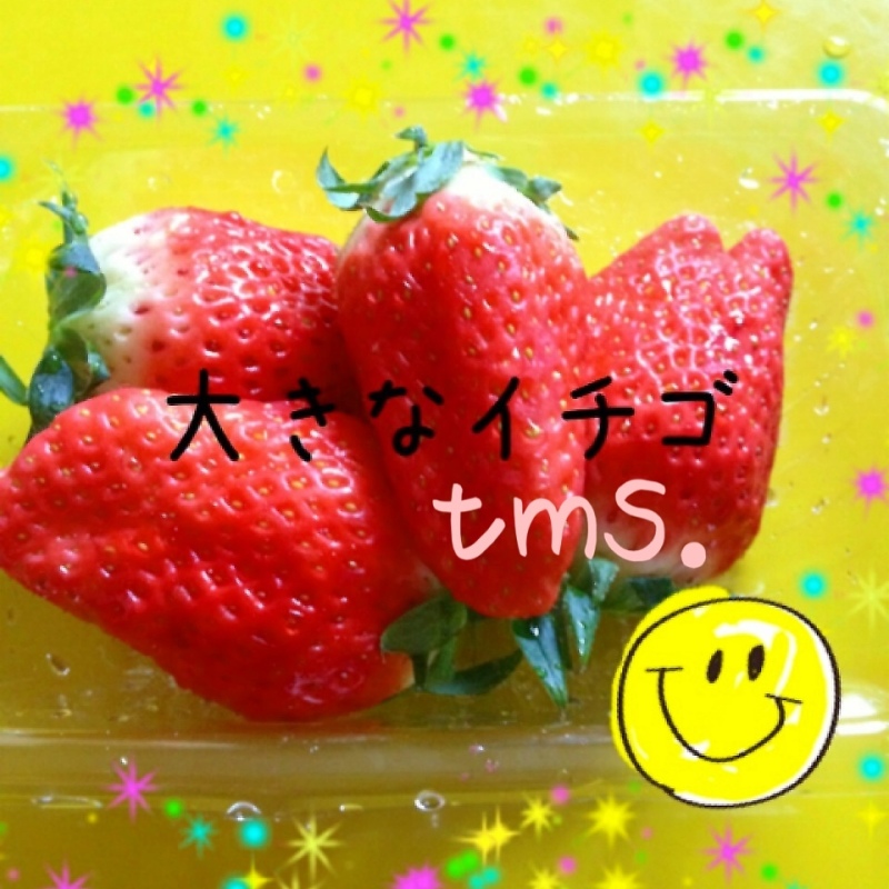 大きなイチゴ（≧∇≦）