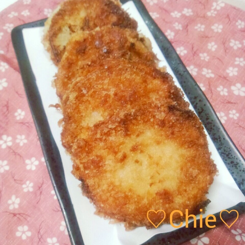 鶏挽き肉はさみ揚げ
