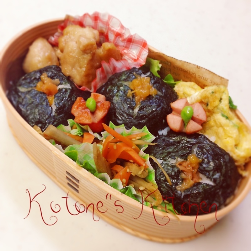 本日の曲げわっぱ弁当♪
