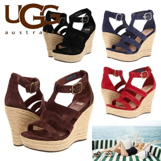 UGGのウェッジソールサンダル www.sudouestprimeurs.fr