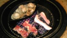 焼肉と帆立