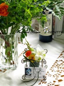 プリザーブドフラワー　プルメリアアレンジ　　