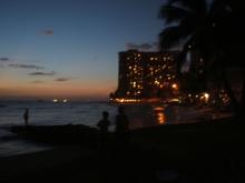 ワイキキ夕暮れ１