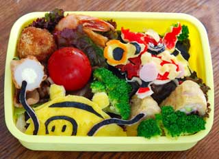 バーサス ブーバーンvsエレキブル ポケモン 年長 7 17 たっくんのパパ弁 キャラ弁マスターへの道 パパの作るお弁当はおいしい